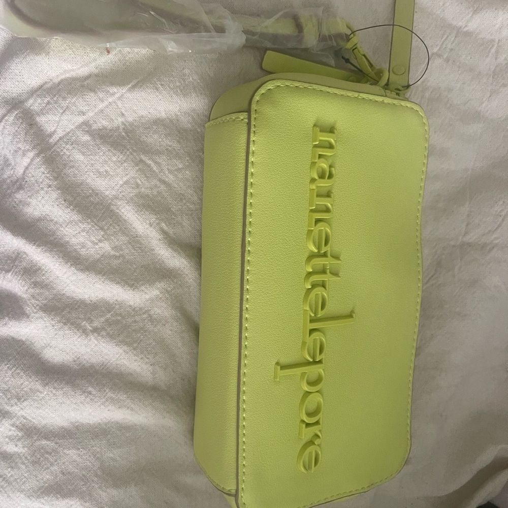 Nanette Lepore Vibrant Lime Wristlet